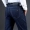Mùa thu và quần jeans nam trung niên eo cao cha trung niên lỏng lẻo cộng với nhung dày co giãn ấm áp
