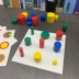 Giáo dục mầm non giáo dục đồ chơi bằng gỗ Montessori dạy học màu xi lanh trẻ em bằng gỗ Montessori - Đồ chơi giáo dục sớm / robot