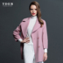 TDEB2019 áo khoác cashmere hai mặt ngắn cao cấp của châu Âu và Mỹ - Áo khoác ngắn áo ấm nữ Áo khoác ngắn