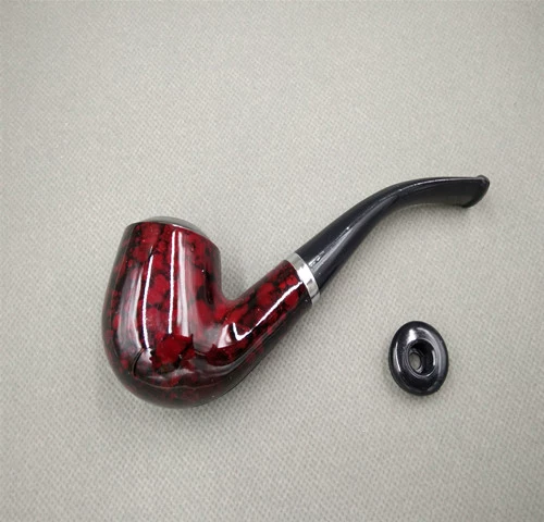 Табачный ковш железный горшок с сигарет сигарет с борьбой с изогнутой сухой дымом засухой сухой дым сумки сигарета можно очистить до дыма