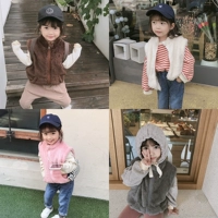 号 童 2018 mùa thu mới nhẹ và mỏng sang trọng cho trẻ em vest ngắn dây kéo cardigan vest Hàn Quốc áo gile thu đông bé gái