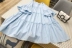 Chất liệu cotton giảm tuổi xuân hè phiên bản Hàn Quốc của chiếc váy tay trumpet dáng suông rộng và váy búp bê eo cao mỏng chân váy bánh bèo cổ tích - Váy eo cao