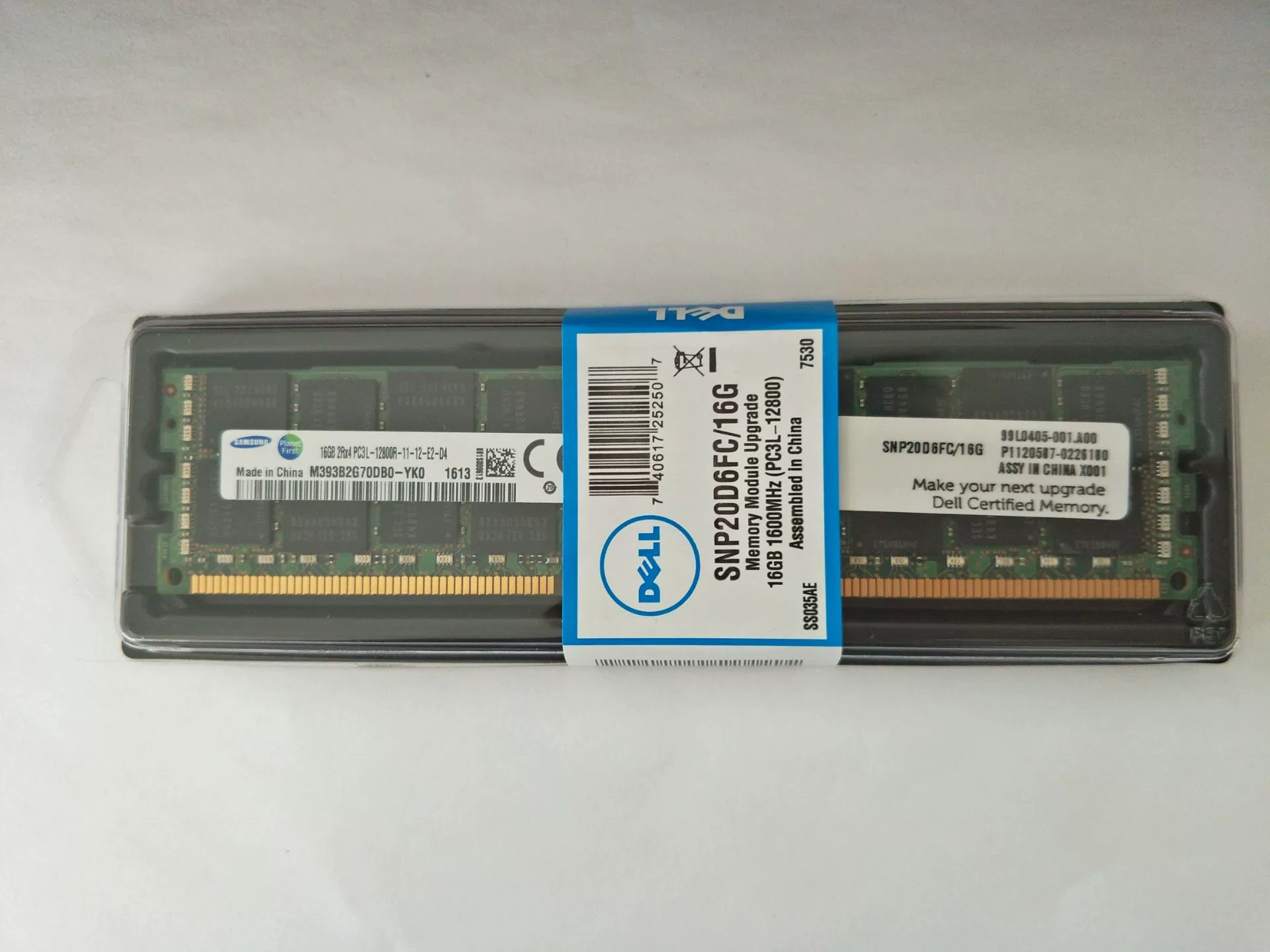 Dell 16GB 2RX4 PC3L-10600R DDR3 1333 ECC REG Server Sataris 16G