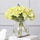 Ваза из гостиной из цветочных украшений, зеленый, свежий европейский стиль прозрачный стеклян