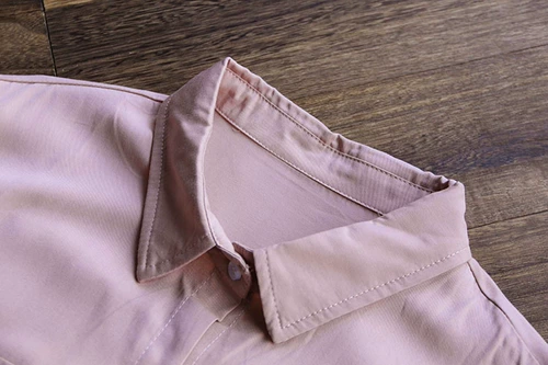 Весенняя рубашка, хлопковый лонгслив, в корейском стиле, свободный крой