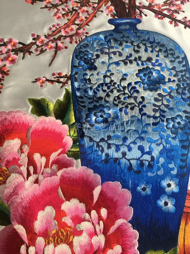 Шелковая подушка для домашнего использования, с вышивкой, подарок на день рождения, стиль
