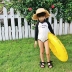 Chick home 2019 hè trẻ em áo tắm một mảnh cho bé gái đi biển kỳ nghỉ Đồ bơi nước ngoài dài tay nhỏ bé thủy triều - Áo liền quần Áo liền quần