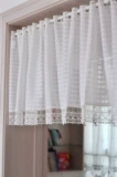 Классическая белая свежая кружевная кофейная штора, сделано на заказ