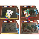 Фонарь, детский набор материалов, наклейки, раскраска для детского сада, DIY, семейные игры, художественное произведение