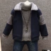 Quần áo trẻ em nam mới áo khoác trẻ em áo khoác dày Phiên bản Hàn Quốc của áo len trong quần áo bé trai quần áo bóng chày giản dị áo ấm cho bé Áo khoác