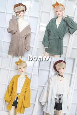 taobao agent ◆ Bears ◆ BJD baby clothing A329 Lazy Modal striped cardigan 4 color income 1/4 & 1/3 & uncle