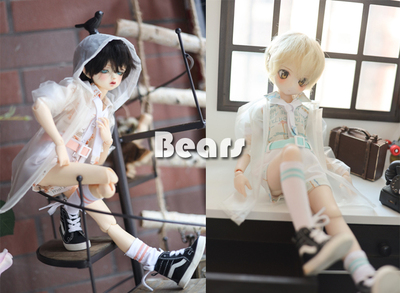 taobao agent 【Second batch】◆ Bears ◆ BJD baby clothing X001 Mojito raincoat set 2 color 1/4 1/3 uncle