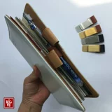 Латунный металлический ноутбук из нержавеющей стали для путешествий, отрывной лист