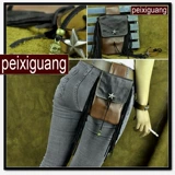 Поясная сумка, кожаная ретро барсетка подходит для мужчин и женщин, «сделай сам», из натуральной кожи