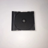 Одиночный CD CD DVD прозрачная стеклянная коробка диска