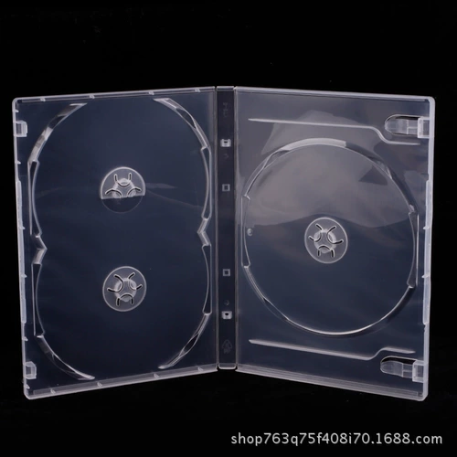 Поставка 14 % прозрачная и высокая качественная 3 кусочки DVD -коробка Discs упаковочная коробка DVD Три -Кузов 3 -Диск панель