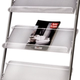 Deli 9308 газетный журнал Rack Shelter Standing Book Газета полка