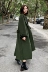 FECN 2018 mùa thu mới Áo khoác lửng hai mặt áo len giản dị dành cho nữ - Trung bình và dài Coat Trung bình và dài Coat