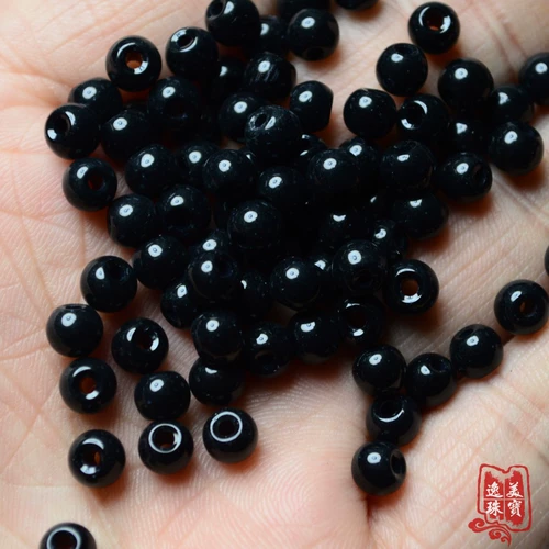 100 штук из 4-8 мм белой имитации нефрита