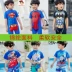 Áo tắm trẻ em của trẻ em dính liền trẻ em vừa và nhỏ Thomas Superman Ultraman Spiderman Spa nhanh khô Set