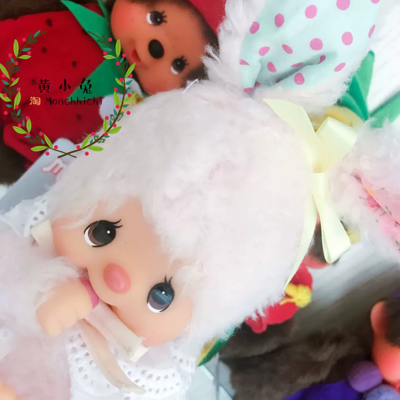 Хуан Сяо Ту Менг Фан Джапанез Genuine Monchhichi Monchi Gutian Rabbit Chimutan