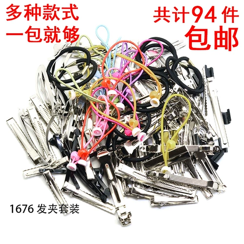 Аксессуар для волос ручной работы, детская лента с бантиком, ободок, шпильки для волос, заколка для волос, набор материалов, DIY