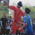 Mũ bảo hiểm mũ bảo hiểm Ge Tianji với cùng một đoạn thể thao đào tạo dây rút quần short thoáng khí nam lỏng lẻo thời trang đường phố quần bóng rổ - Quần thể thao