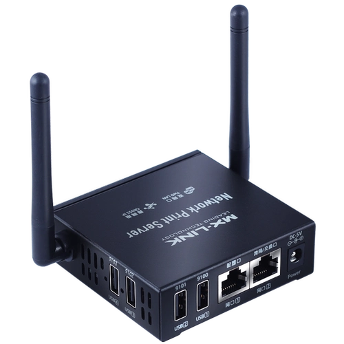 MX-Link поддерживает 4 USB-принтеры. Внешняя беспроводная сеть печата