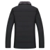 Áo khoác nam mùa đông 2018 mới dành cho nam trung niên cotton kinh doanh áo khoác cotton thường xuyên cộng với áo nhung cotton dày áo khoác nam 2021 Bông