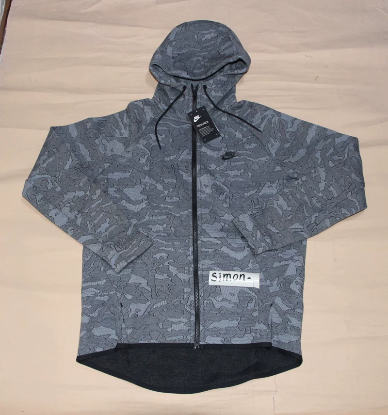 Nike Tech Fleece Nike мужская толстовка спортивная куртка с капюшоном 863815-466-038