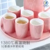 Chén nước gốm sứ Châu Âu đặt ấm đun nước lạnh chịu nhiệt dung tích lớn đặt trà đặt hộp quà tặng nhà - Trà sứ bình ủ trà 10l Trà sứ