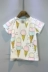 2018 trẻ em Hàn Quốc quần áo cô gái mùa hè mới ngọt ngào kem hoang dã ngắn tay T-Shirt đáy áo triều