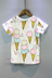 2018 trẻ em Hàn Quốc quần áo cô gái mùa hè mới ngọt ngào kem hoang dã ngắn tay T-Shirt đáy áo triều Áo thun
