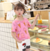 2018 trẻ em Hàn Quốc quần áo cô gái mùa hè mới ngọt ngào kem hoang dã ngắn tay T-Shirt đáy áo triều Áo thun