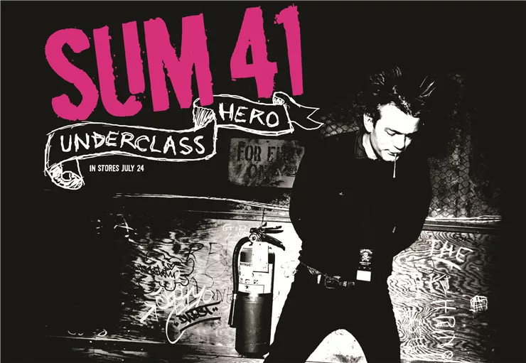 Фоторамка с изображением My Chemical Romance/SUM 41/Simple Plan/Blink-182 в стиле рок постер рисунок
