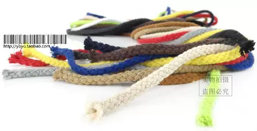 11 -летняя магазин с более чем 20 цветной веревочной веревкой 8 мм восемь хлопчатобумажных веревочных рук -накачанные брючные брюки.