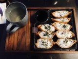 Японская стиль ароматизированная кожа бобов Сладкое масло Янши Суши Суши Фаровые Фуян 30 Таблетки из суши -военного корабля Dae Hee Sushi