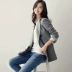 2018 mùa thu mới thời trang Hàn Quốc tính khí dài lỏng kích thước lớn nhỏ phù hợp với nữ áo khoác giản dị phù hợp với thủy triều áo khoác vest nữ Business Suit
