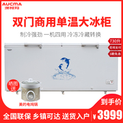 tủ đông alaska bd-400c Aucma Aucma BC BD-730 Tủ đông Thương mại Công suất lớn Tủ lạnh ngang Tủ đông lớn - Tủ đông tủ đông công nghiệp 4 cánh