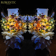 Свадебная корзина под цветы 精品艺术开业花篮演唱会应援开业篮鲜花速递乔迁花桶北京上门配送