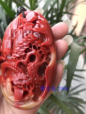 Украшения на руку 石雕仿黄龙玉山水风景手把件玉石深山访友把玩件男女款玉器手把件