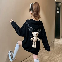 Осенняя тонкая детская толстовка, осенний топ, коллекция 2021, в западном стиле, подходит для подростков, популярно в интернете, в корейском стиле