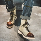Martens, зимние высокие расширенные ботинки для кожаной обуви на платформе, обувь в английском стиле, сапоги, изысканный стиль, в британском стиле, из натуральной кожи