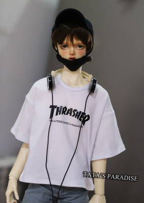taobao agent Small top for leisure, T-shirt, children's clothing, oversize, with short sleeve, round collar