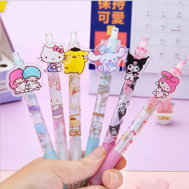 Японский Kuromi Picker Press Merteti Yuguo KT Cat Girl's Heart Cute Pens and Pressing Signature