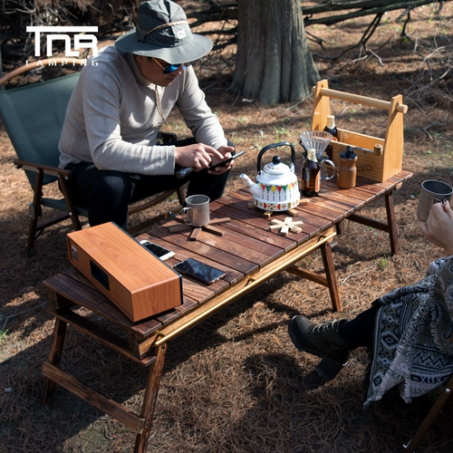 TNR Outdoor Zebra Slisting Table Park Park Camper Camping Barbecue Antiprrosive деревянное барбекю для пикника для пикника портативные комбинированные блюда