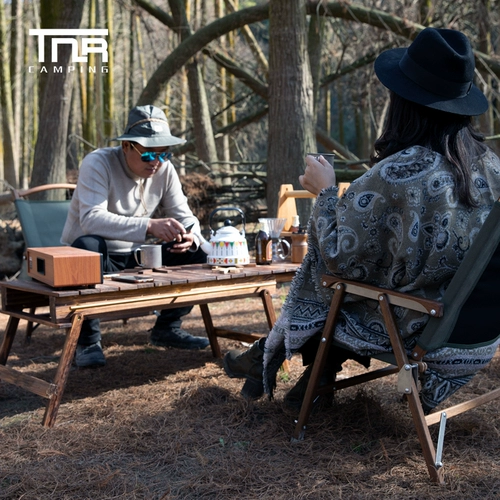 TNR Outdoor Zebra Slisting Table Park Park Camper Camping Barbecue Antiprrosive деревянное барбекю для пикника для пикника портативные комбинированные блюда
