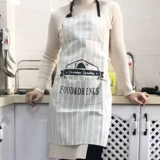 Скандинавский модный кофейный фартук для работы, из хлопка и льна, в корейском стиле