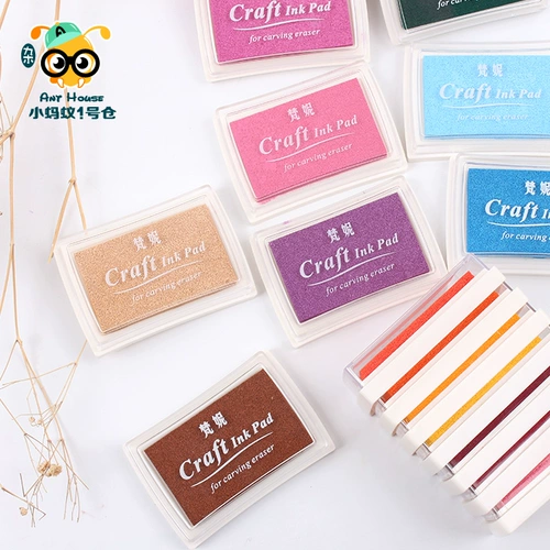 Креативные канцтовары, печать, черная кофейная чернильная подушечка, в корейском стиле, 40 цветов