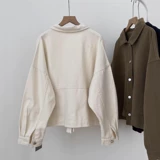 Осенняя куртка, ретро лонгслив, в корейском стиле, свободный крой